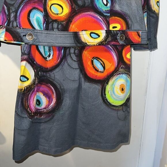 SIMPLY ART BY DOLCEZZA Multicolor Dress and Jacket Set-M - Picture 6 of 12